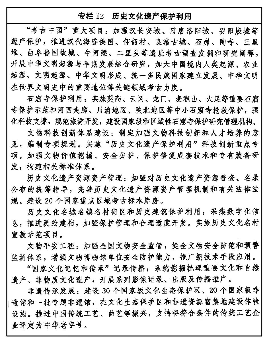 《“十四五”文化发展规划》 印发 图片