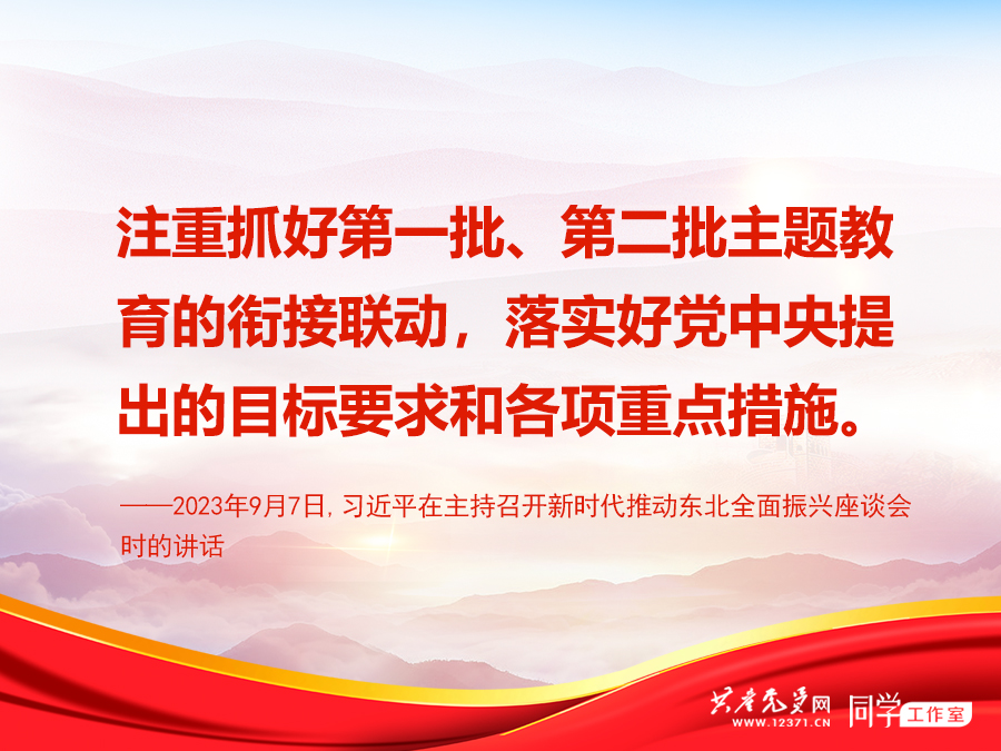 抓好第一批第二批主题教育的衔接联动,总书记提了这些要求