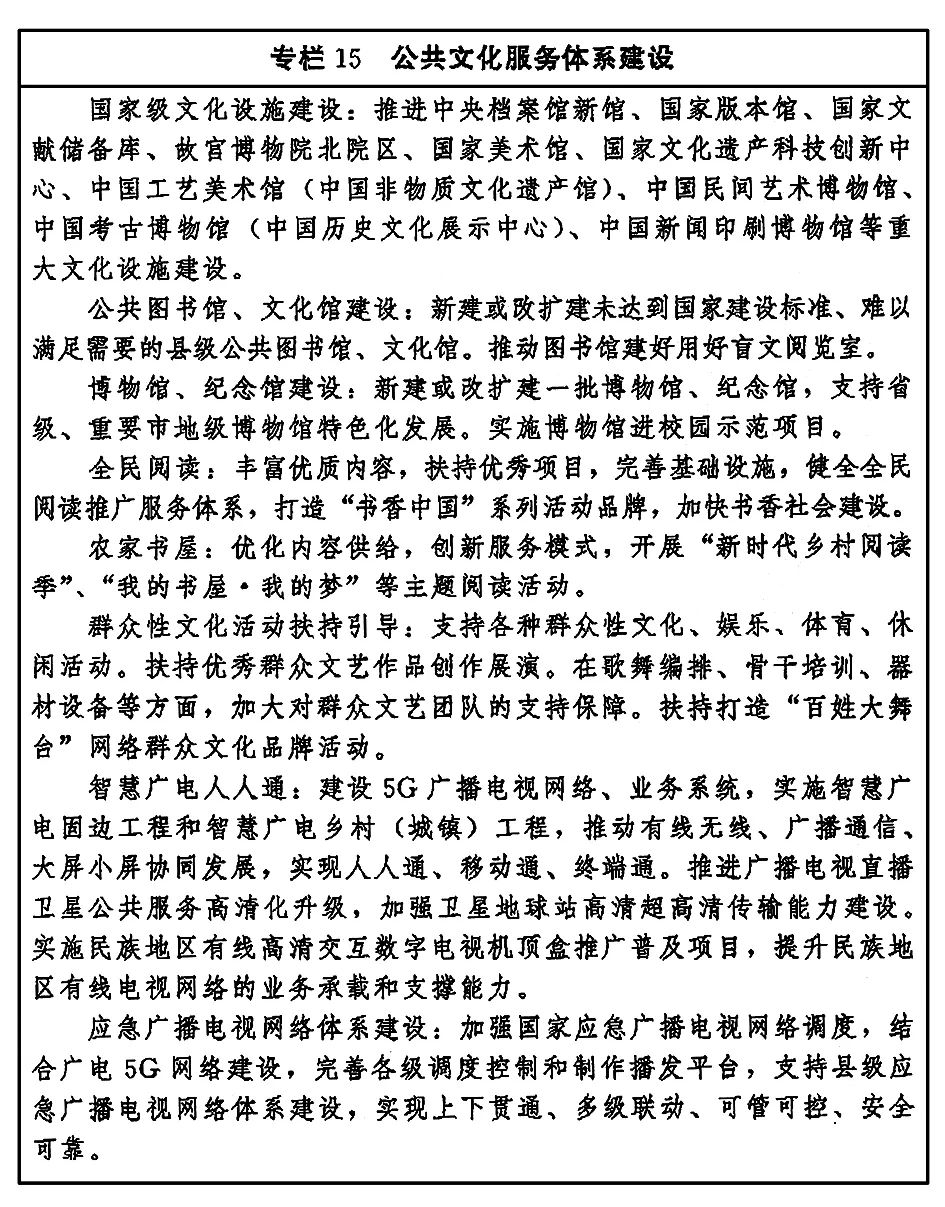 《“十四五”文化发展规划》 印发 图片