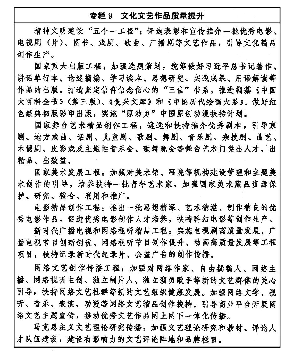 《“十四五”文化发展规划》 印发 图片